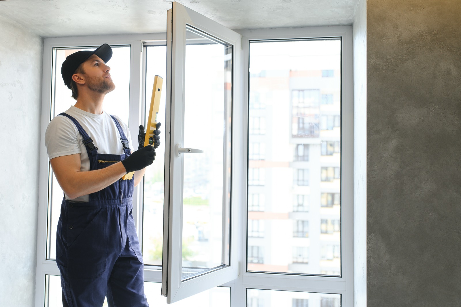 UPVC window installation